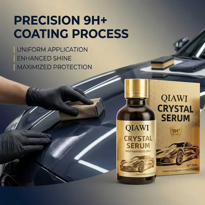 Crystal Serum – Advanced Graphene Ceramic Coating for Cars,9H Graphene Coating for Auto Car Detailing,10+ Years of Long Lasting Car Protection,Gloss Hydrophobicty Anti Scratch