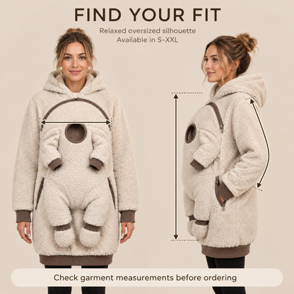 🥰SnugNest™ 2-in-1 Baby Carrier Hoodie – Built-In Support, No Buckles & Cozy Warmth