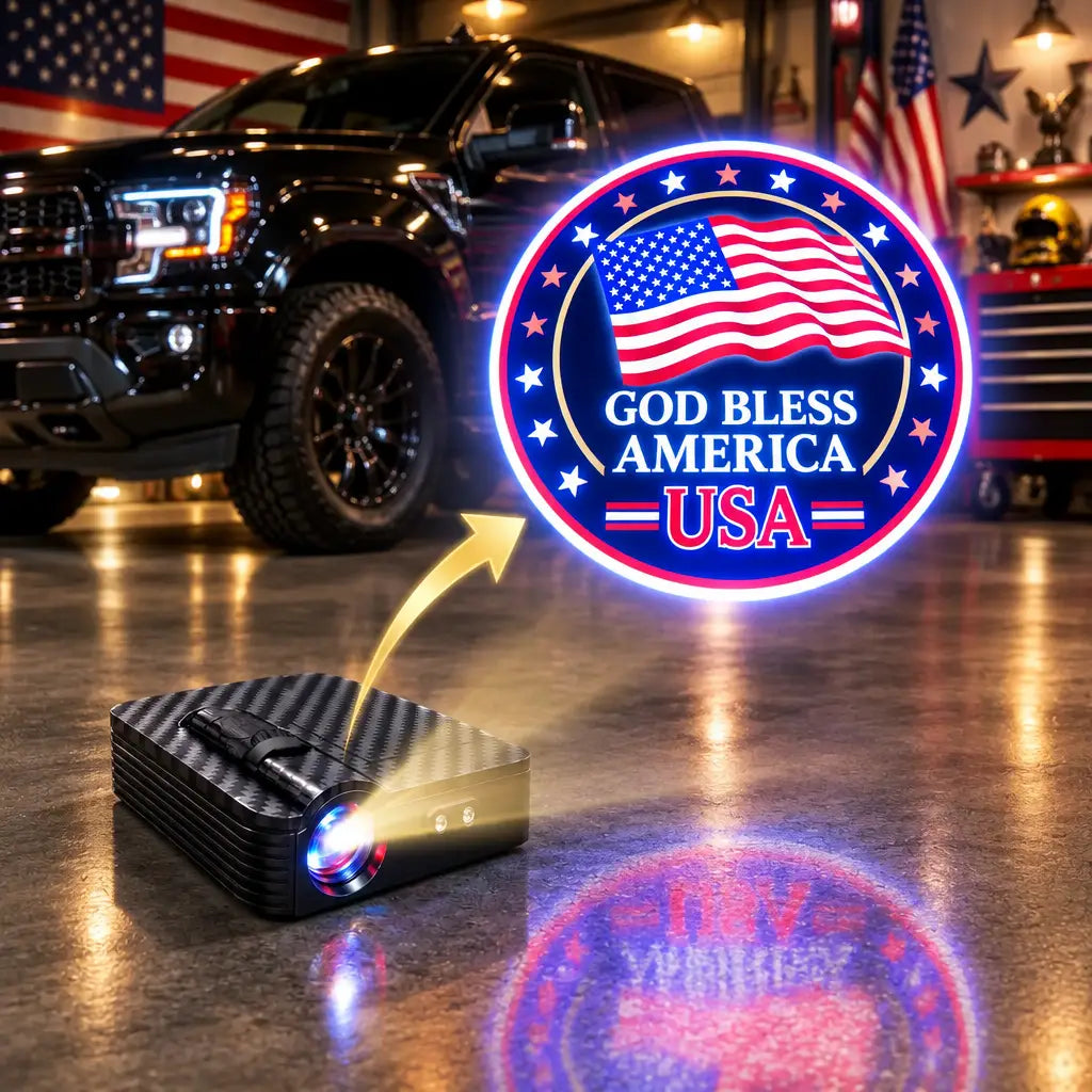 ✨ Wireless Car Door Logo Projector & Welcome Light