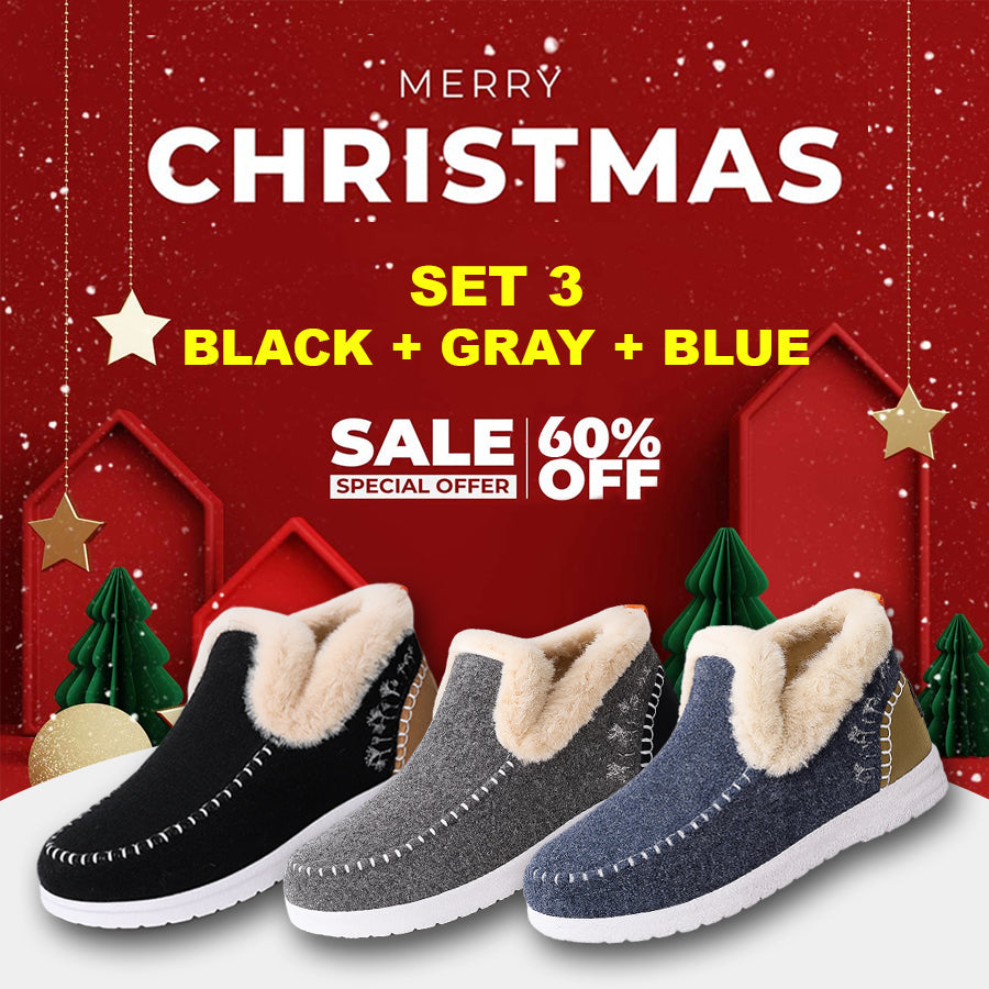 🎄Christmas Day Sale OFF🔥 - Kickly Orthopedic Fleece Slip-On Boots